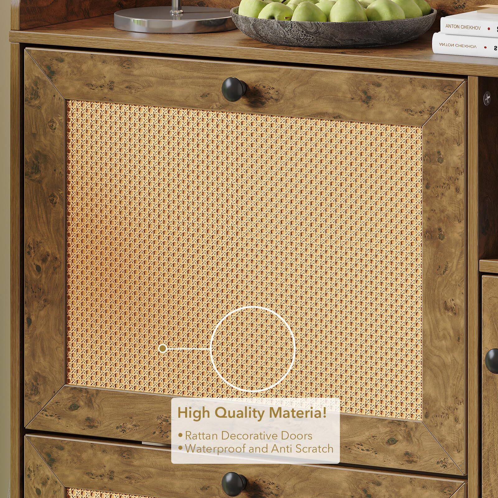 ANTON CHEKHOV  
High Quality Material  
Rattan Decorative Doors  
Waterproof and Anti Scratch  

Quality Materia!  
Rattan Decorative Doors  
Waterproof and Anti Scratch