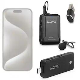 MOVO - Wireless USB-C Microphone System for Android and iPhone 15 and Up