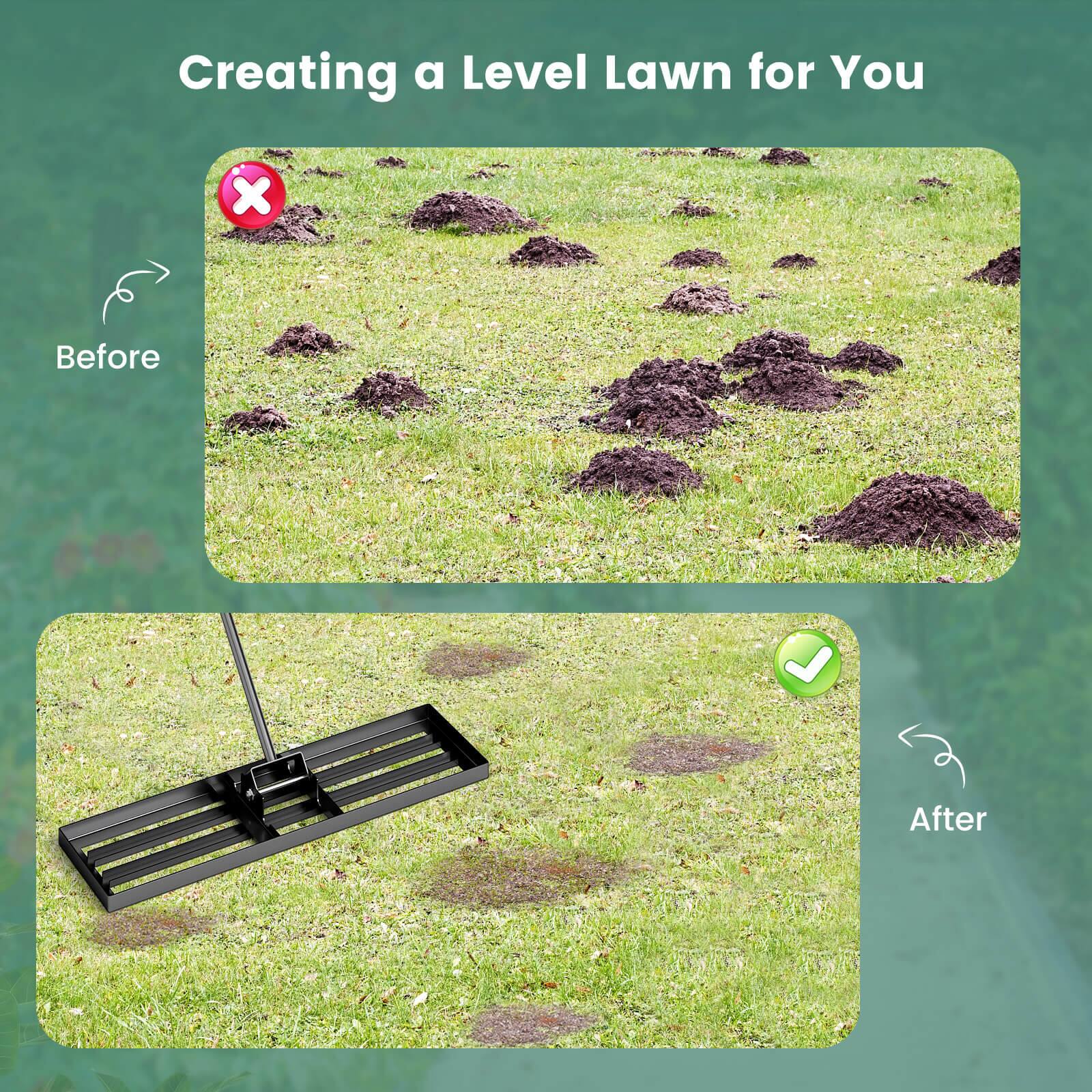 Creating a Level Lawn for You

Before

After