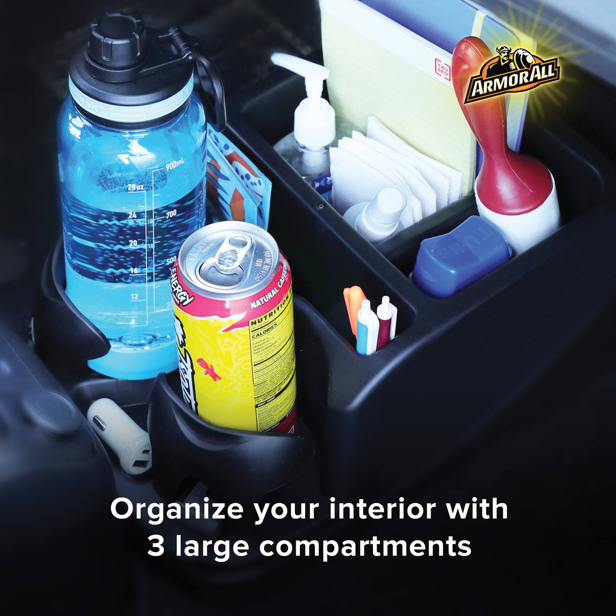 ARMORALL 900ml 28oz 24 20 16 12 a 700 CACRV SOG NERGY L ARE SSI CAFT NATURAL NUTRITION S 8 -. TUMS

Organize your interior with 3 large compartments