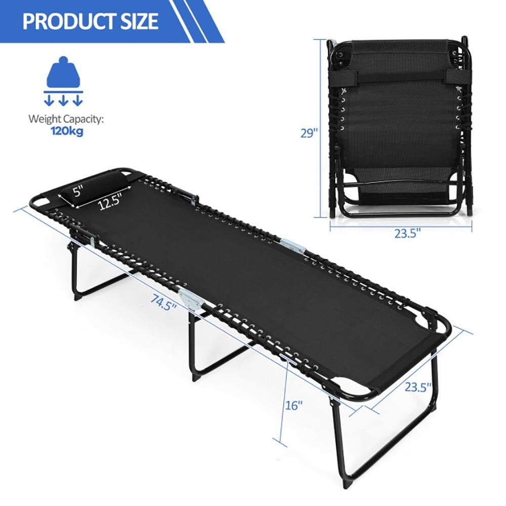 PRODUCT SIZE  
Weight Capacity: 120kg  

29"  
5" 12.5" 23.5" 74.5" 16" 23.5"