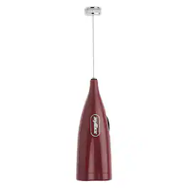 Ad Hoc - Handheld Electric Milk Frother – Battery Powered, Hot & Cold Foam for Lattes, Coffee Cappuccinos & Shakes - Red