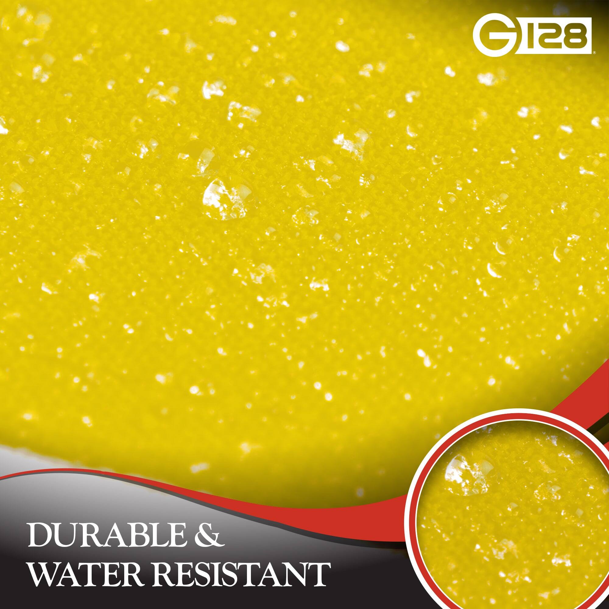 G128  
128  
DURABLE & WATER RESISTANT