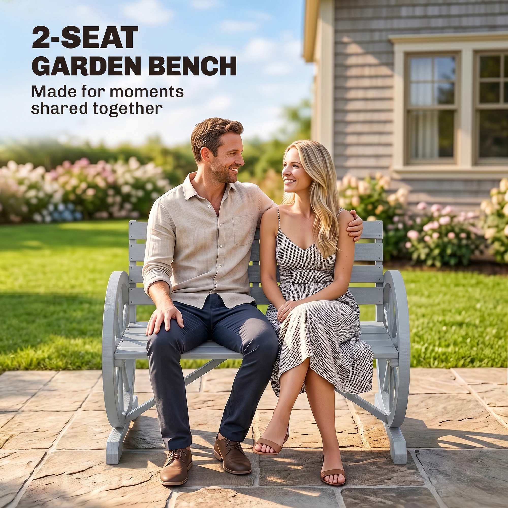 2-SEAT GARDEN BENCH  
Made for moments shared together
