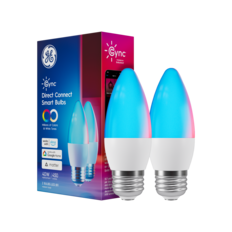 Gync
Direct Connect Smart Bulbs
Powered by Savant
Millions of Colors & White Tones
Works with:
- Alexa
- Google Home
- Matter
40W | 450 Lumens
2 BULBS LED (B11)
Medium Base
13.7 years per day
and decorative (450 Lumens)