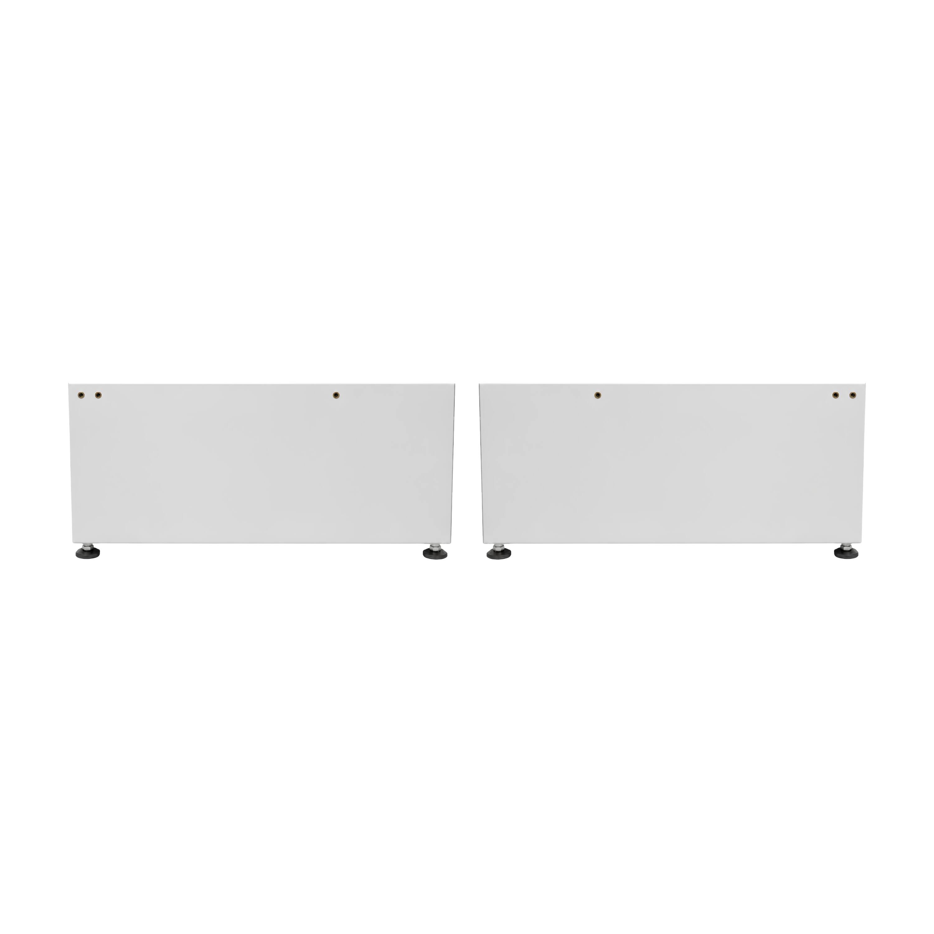 Alt View 9. Equator - Equator 24in Laundry Pedestal 13 inch tall + Rollout Storage Drawer Adjustable feet - WHITE.