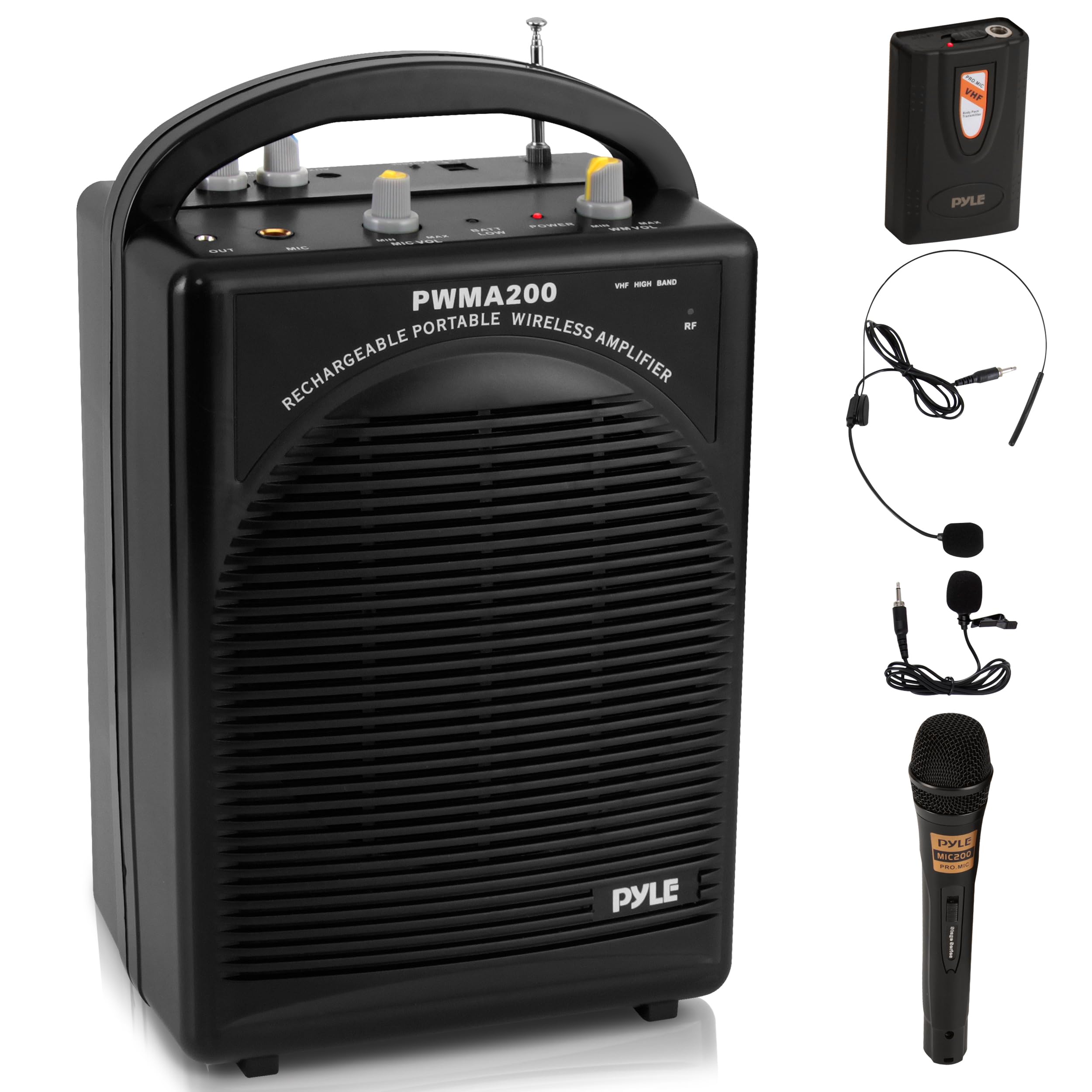 PYLE - Portable PA Speaker & Microphone System - FM