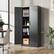 Angle. Mirfee - 71" Metal Garage Cabinet with Locking Doors & 3 Shelves - Black.