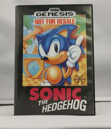 SEGA GENESIS .. BIT CARTRIDGE NOT FOR RESALE OFFICIAL BESA GENESIS GAME LO QUALITY SONIC TM THE HEDGEHOG - E (Everyone)