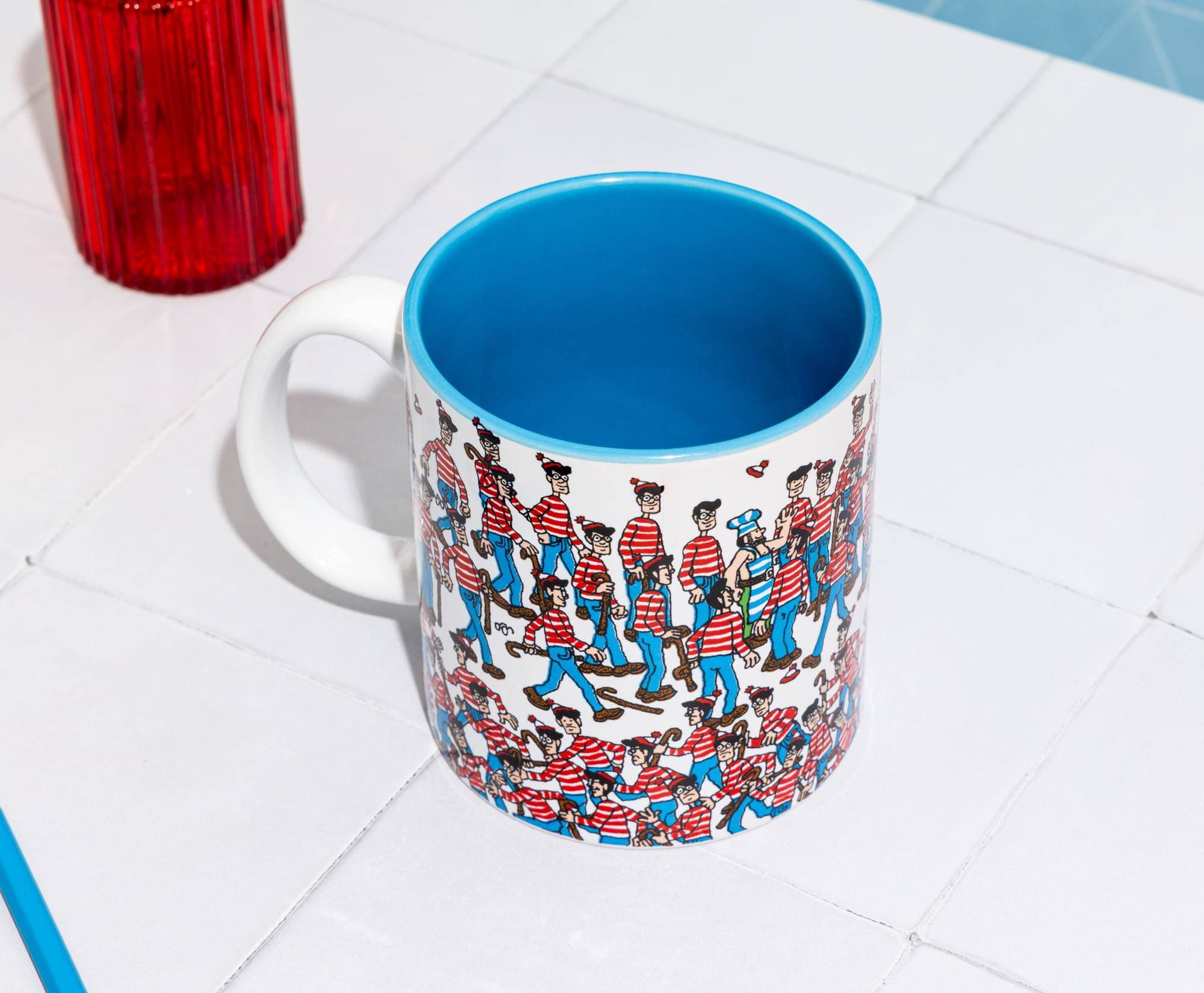 Alt View 4. Silver Buffalo - Wheres Waldo Land Of Waldos 20-Ounce Ceramic Mug - White.