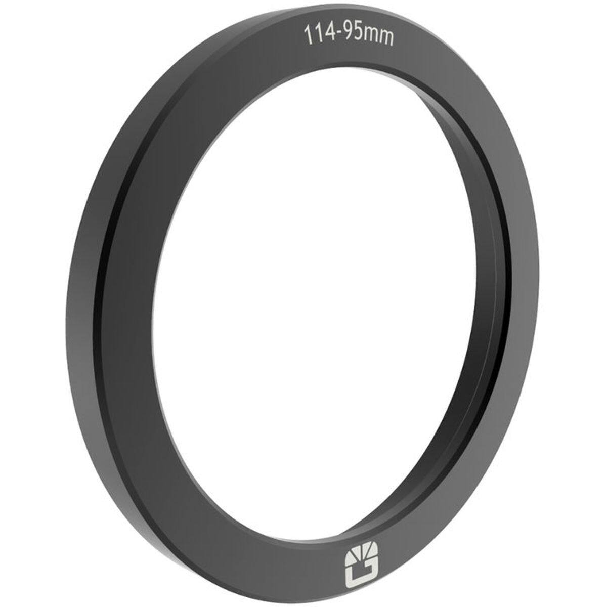 Front. Bright Tangerine - Bright Tangerine 114-95mm Threaded Donut Ring for Clamp On Matte Box.