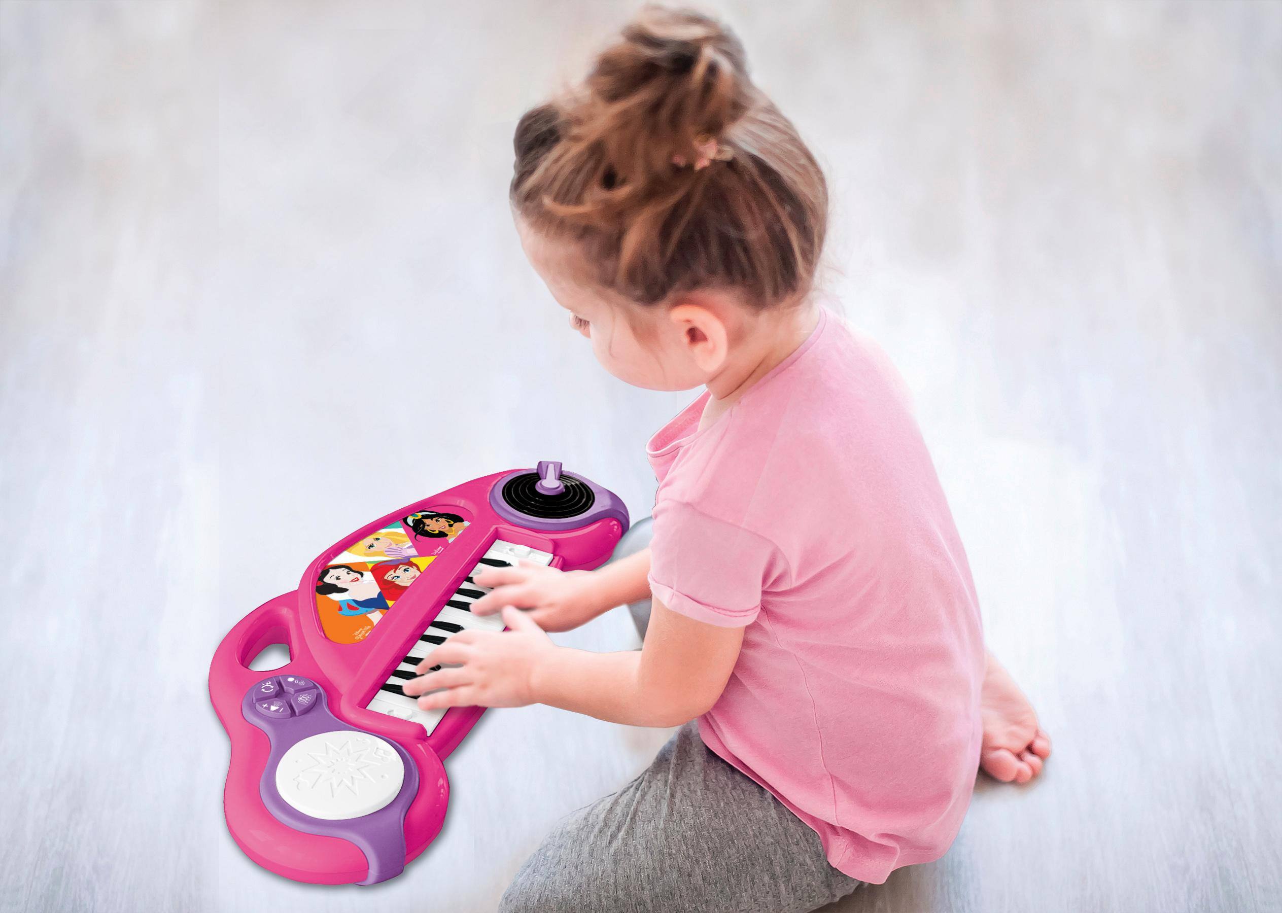 Alt View 6. Lexibook - Disney Princess Fun Electronic Keyboard with Lights.