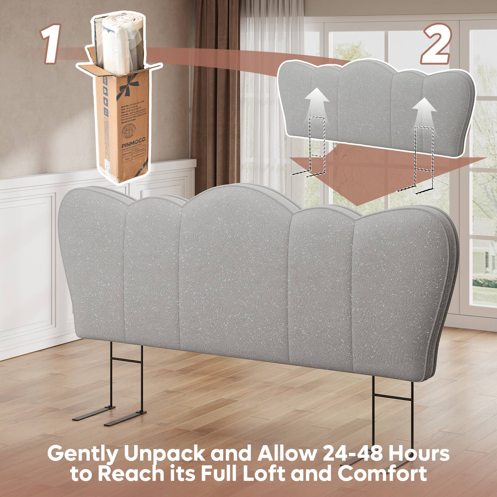1. Gently Unpack and Allow 24-48 Hours to Reach its Full Loft and Comfort