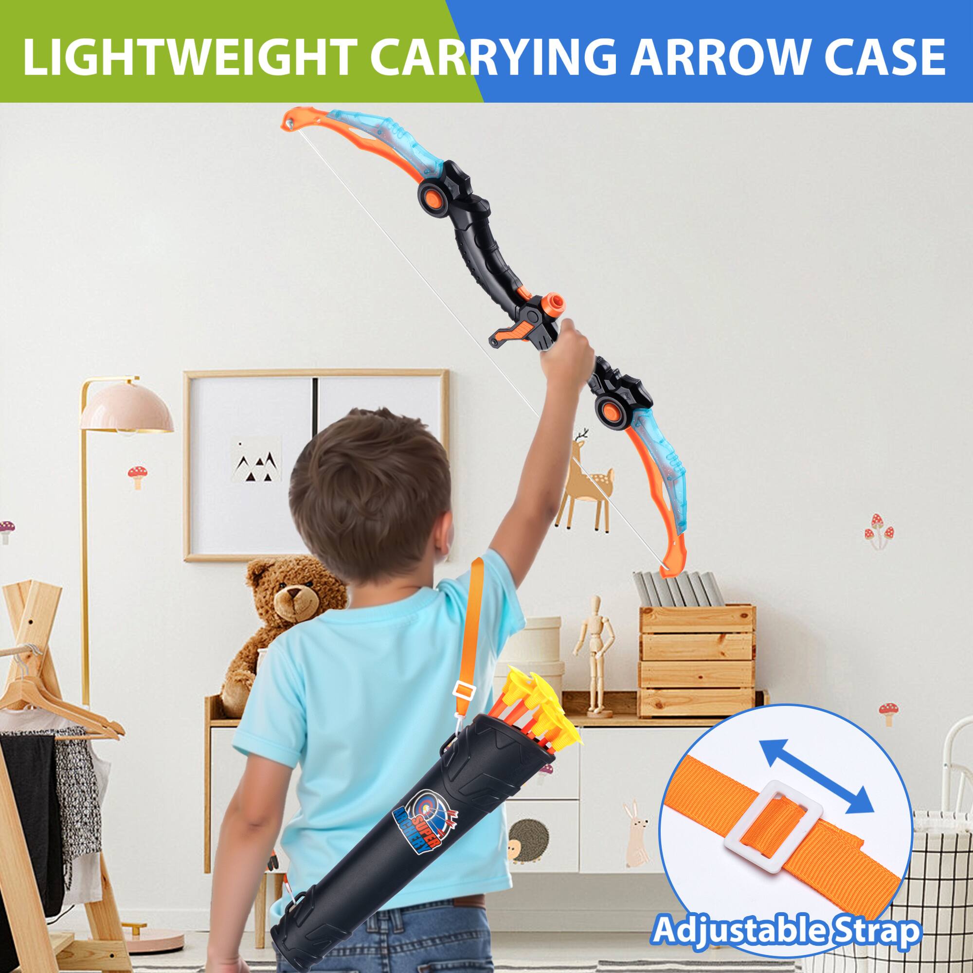 LIGHTWEIGHT CARRYING ARROW CASE

Adjustable Strap