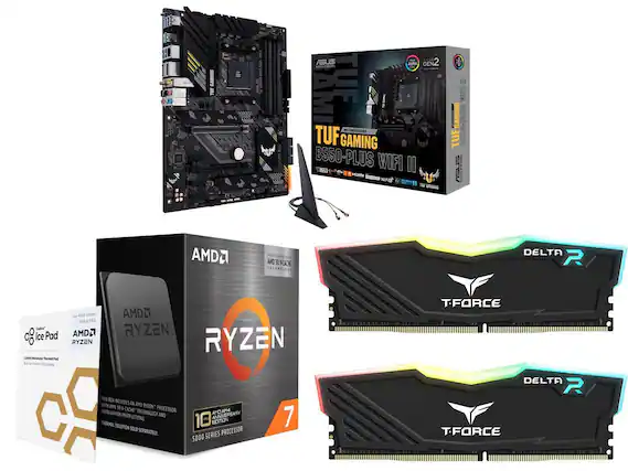 GAMING TUF RU ASUS AURA GEN 2 - AMI TUF MOTHERBOARD TUF GAMING B550-PLUS WIFI II 550W HOME WIFI IPJFR GAMING Lit6O-DPLUSS TUF ASUS AMD2 AMD 30 VACHE TECHNOLOCY DELTA P Cator d Ice Pad De -ur Sena Pad For ANC Secket AMA 4 AMS AMD2 RYZEN AMDE RYZEN RYZEN TFORCE 2323031 213 31-330.11 THIS tCx INCLUDES I AMO V-CACHE" RIZIN PROCESSOR INSTAULATION TECHNOLOCY AND INSTRUCTIONS. THERMAL SOLUITION SOLD SEPARATELY AHD AM4 ANNVERSARY EDITION SERIES PROCESSOR 5000 7 DELTA P TFORCE