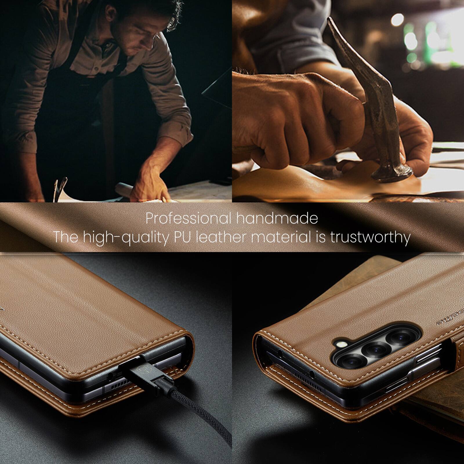 Professional handmade  
The high-quality PU leather material is trustworthy