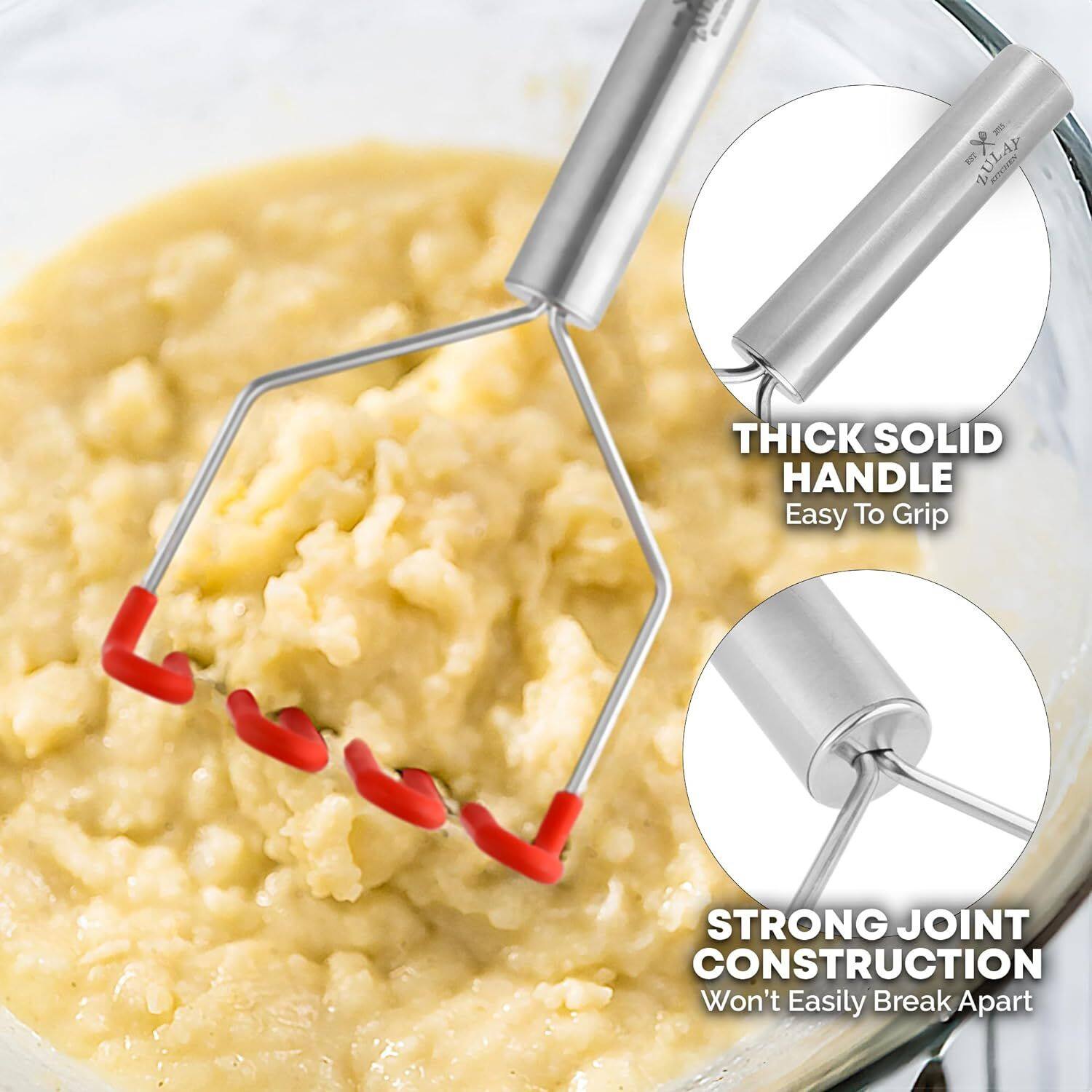 X= L KITCHEN THICK SOLID HANDLE Easy To Grip STRONG JOINT CONSTRUCTION Won't Easily Break Apart