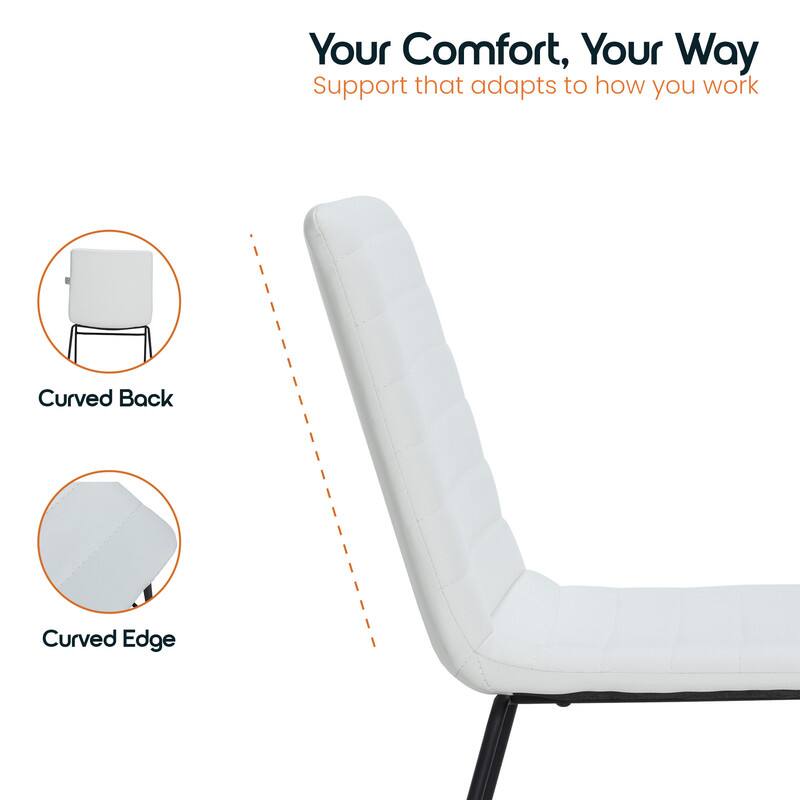Your Comfort, Your Way  
Support that adapts to how you work  

Curved Back  
Curved Edge