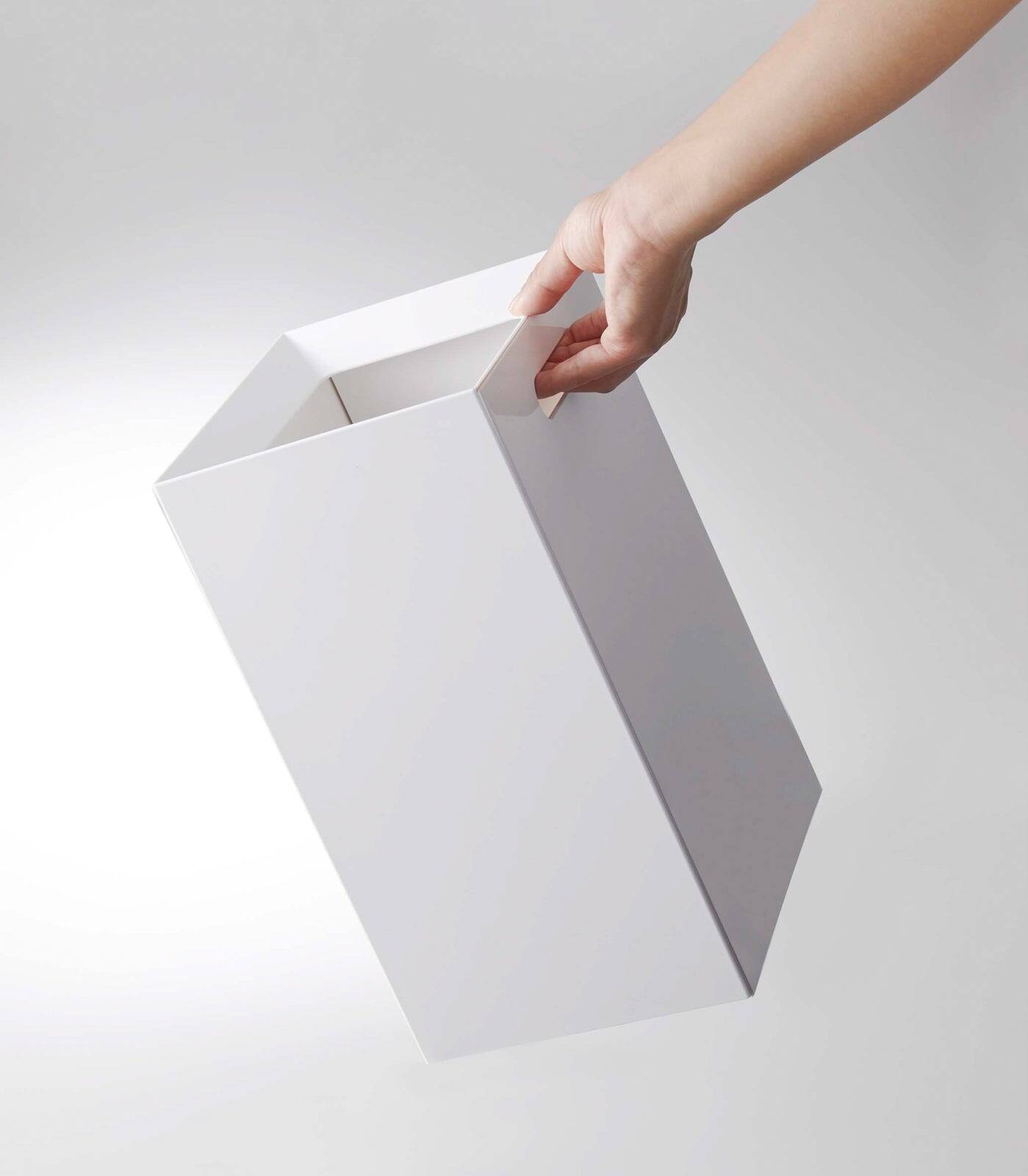 Left. Yamazaki Home - Trash Can - White.