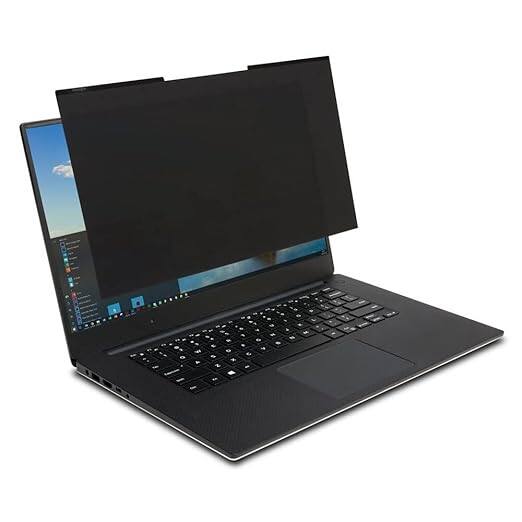 Left. Kensington - MagPro Privacy Screen for 12.5" Laptops (16:9) with Magnetic Strip, Anti-Glare, Blue Light Reduction.