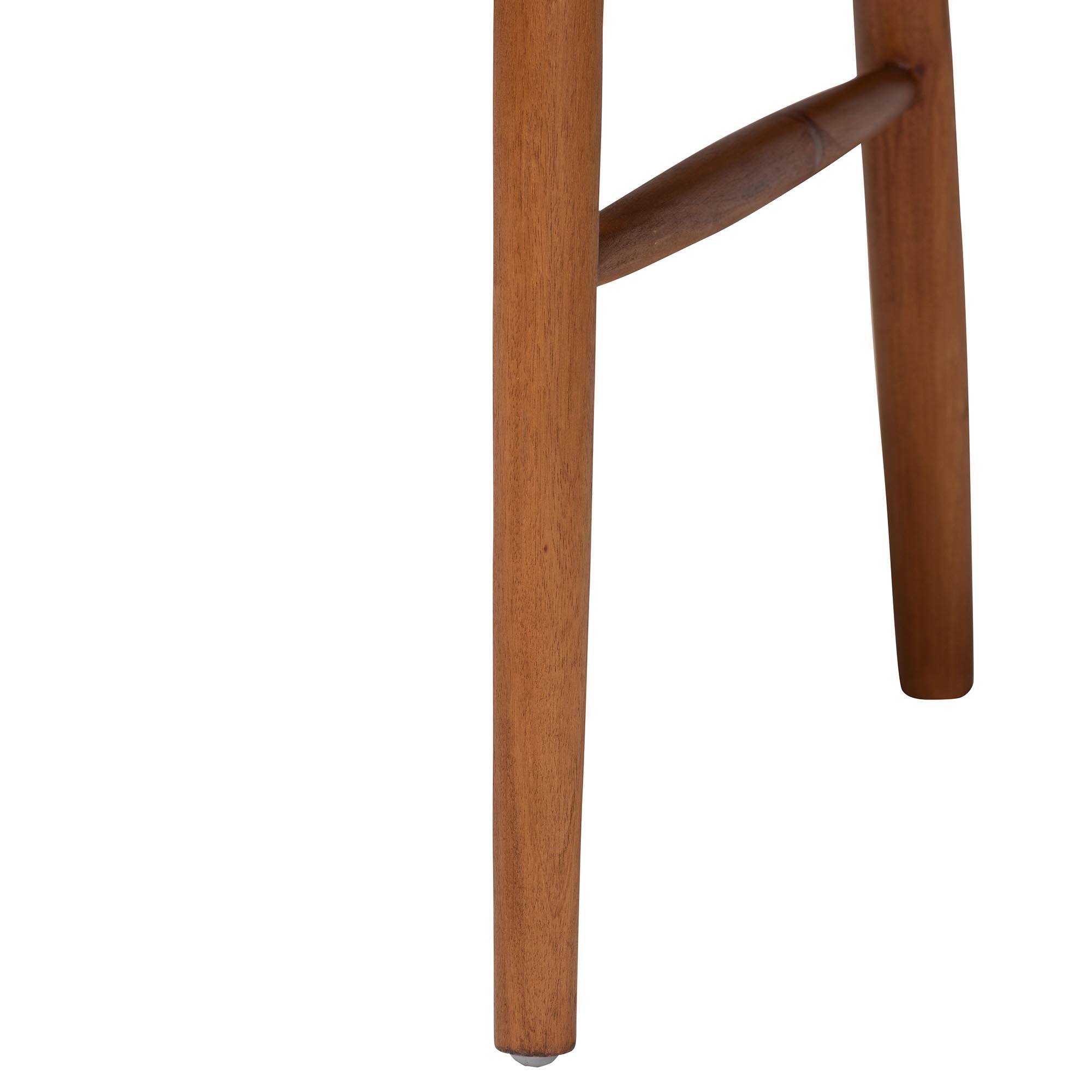 Alt View 2. bali & pari - Lorena Paper Loom Woven Dining Chair - Mahogany Wood Frame Accent Chair with Curved Back for Kitchen or Dining Room - Honey/Brown.