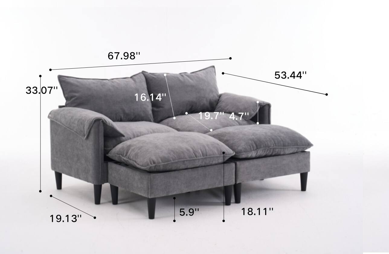 The corrected measurements from the image are:

- 67.98"
- 33.07"
- 16.14"
- 53.44"
- 19.7"
- 4.7"
- 19.13"
- 5.9"
- 18.11"