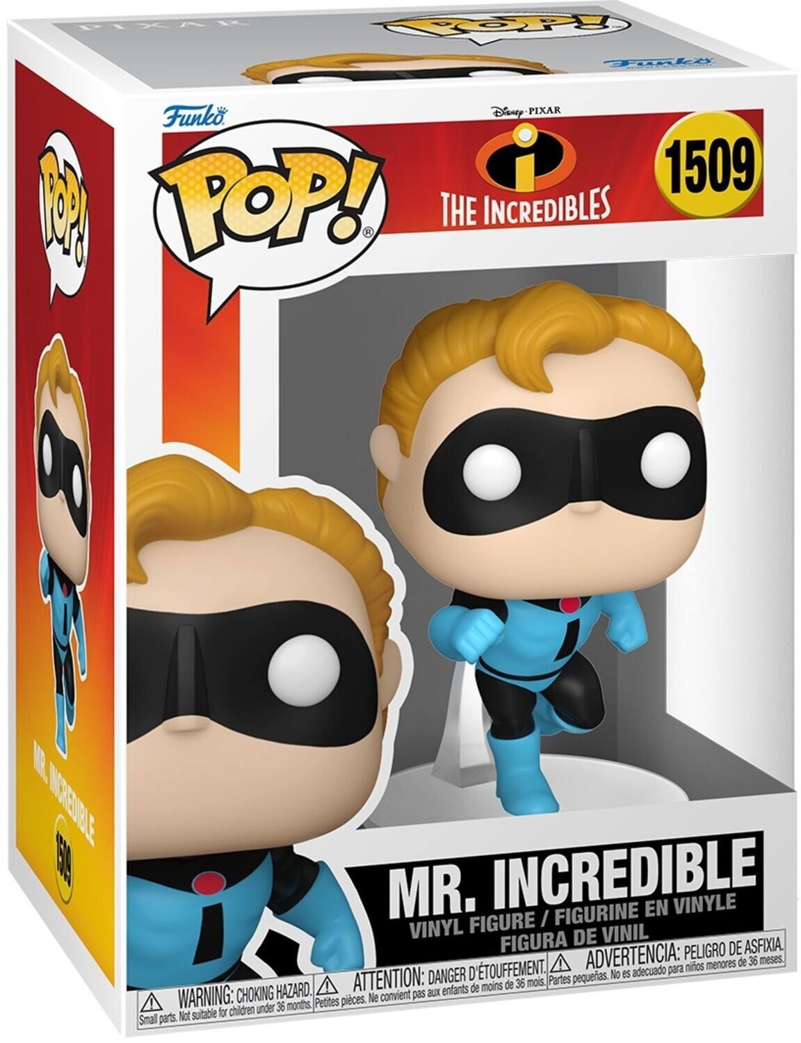 FLXAR Topy TAle Disney PIXAR Funko i 1509 P POP! THE INCREDIBLES IREUBLE B INCREDIBLE MR. I FIGURINE EN VINYLE VINYL FIGURE VINIL FIGURA DE ASFIXIA, ADVERTENCIA: PELIGRO DE menores de 36 meses. D'TOUFFEMENT. adecuado para nios DANGER pequeas. No es HAZARD. ATTENTION: BUX enfants de moins de 36 mois, Partes WARNING: CHOKING Petites pices. Ne convient pas children under 36 months. Not suitable for Smal parts.