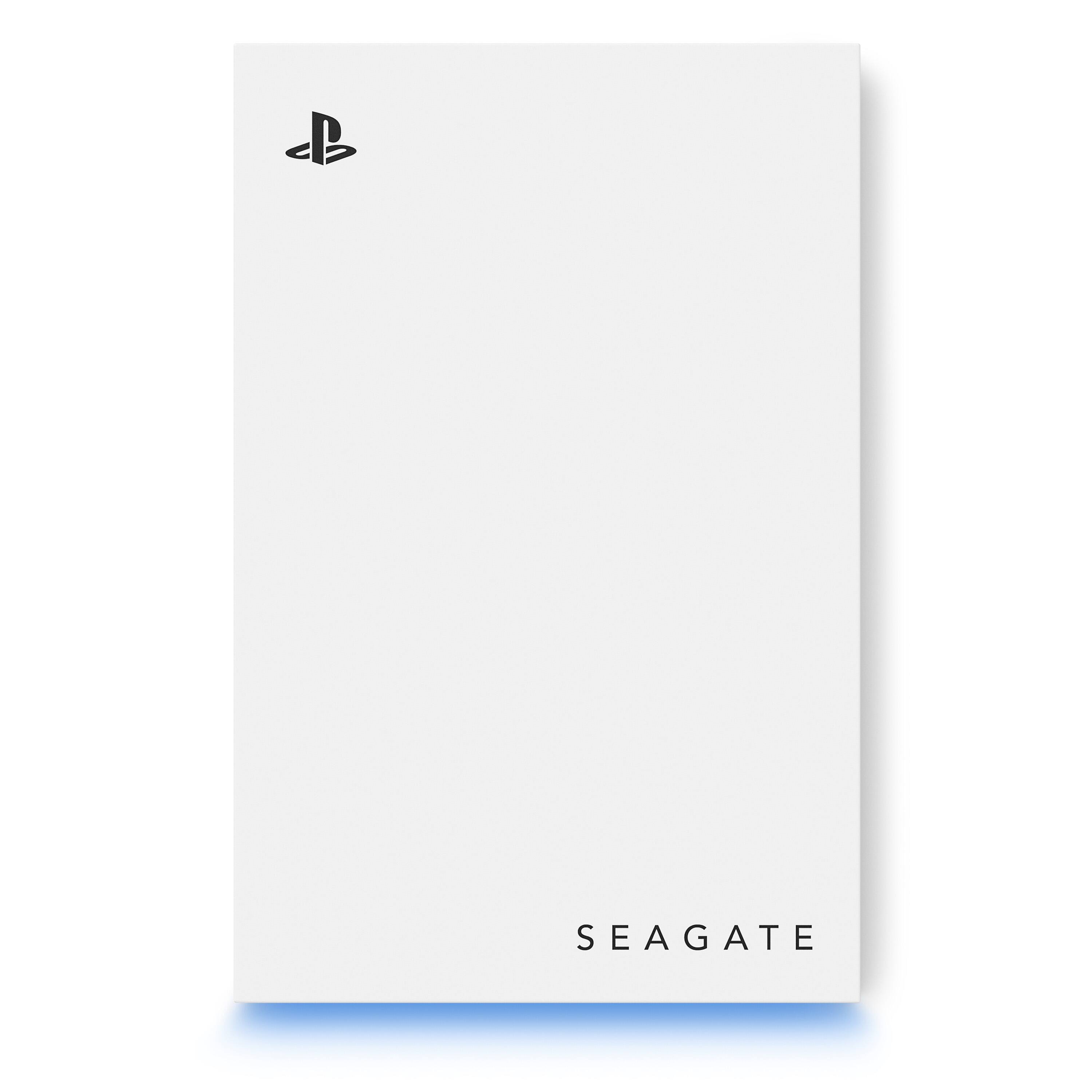 Alt View 14. Seagate - Game Drive for PlayStation Consoles 5TB External USB 3.2 Gen 1 Portable Hard Drive with Blue LED Lighting - White.