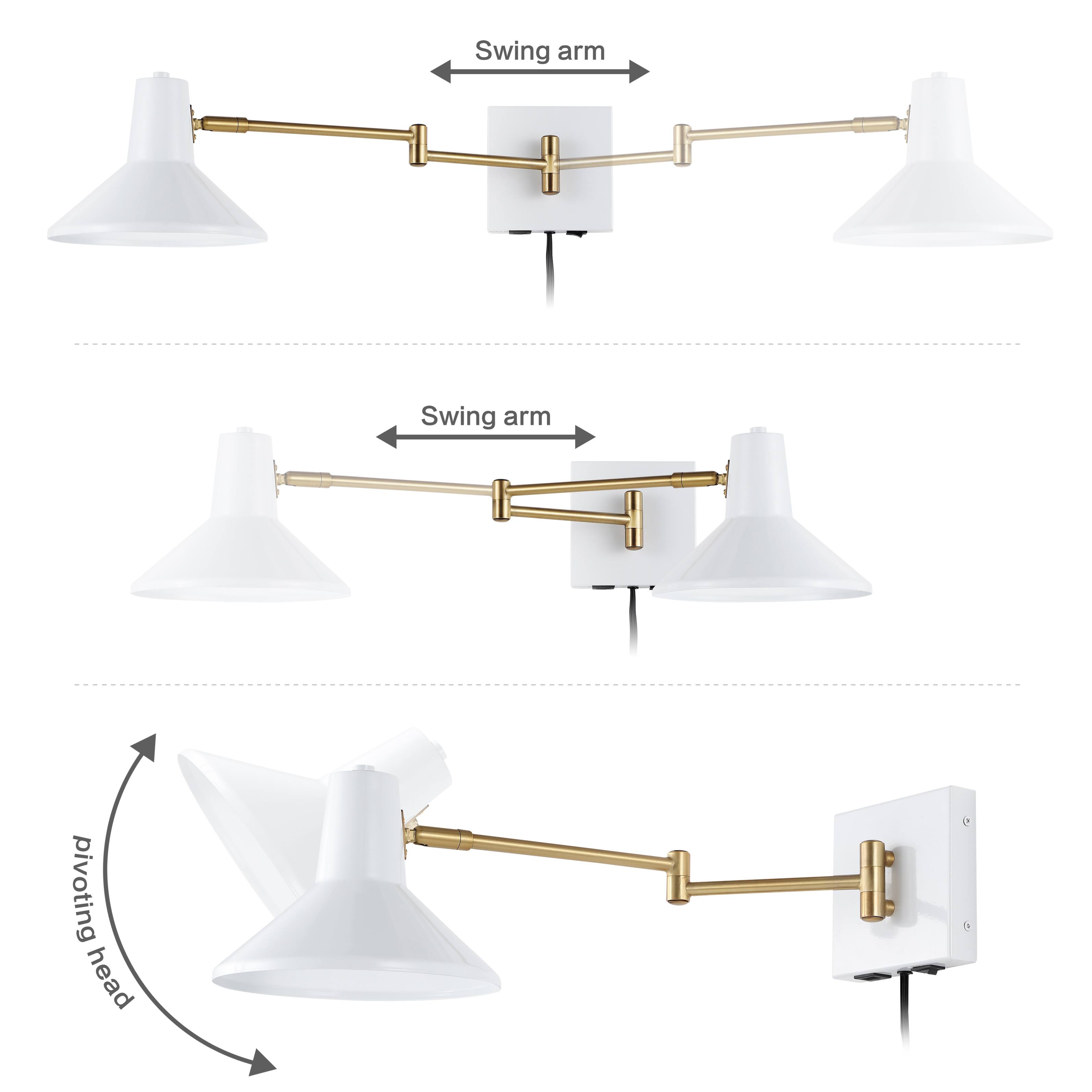 Swing arm  
Swing arm  
pivoting head
