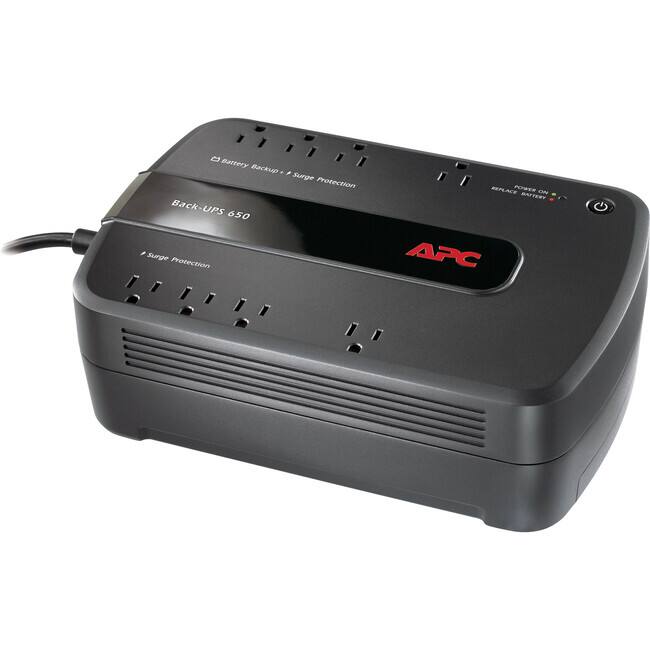 Battery Backup + Surge Protection
Back-UPS 650
Surge Protection
APC
REPLACE BATTERY