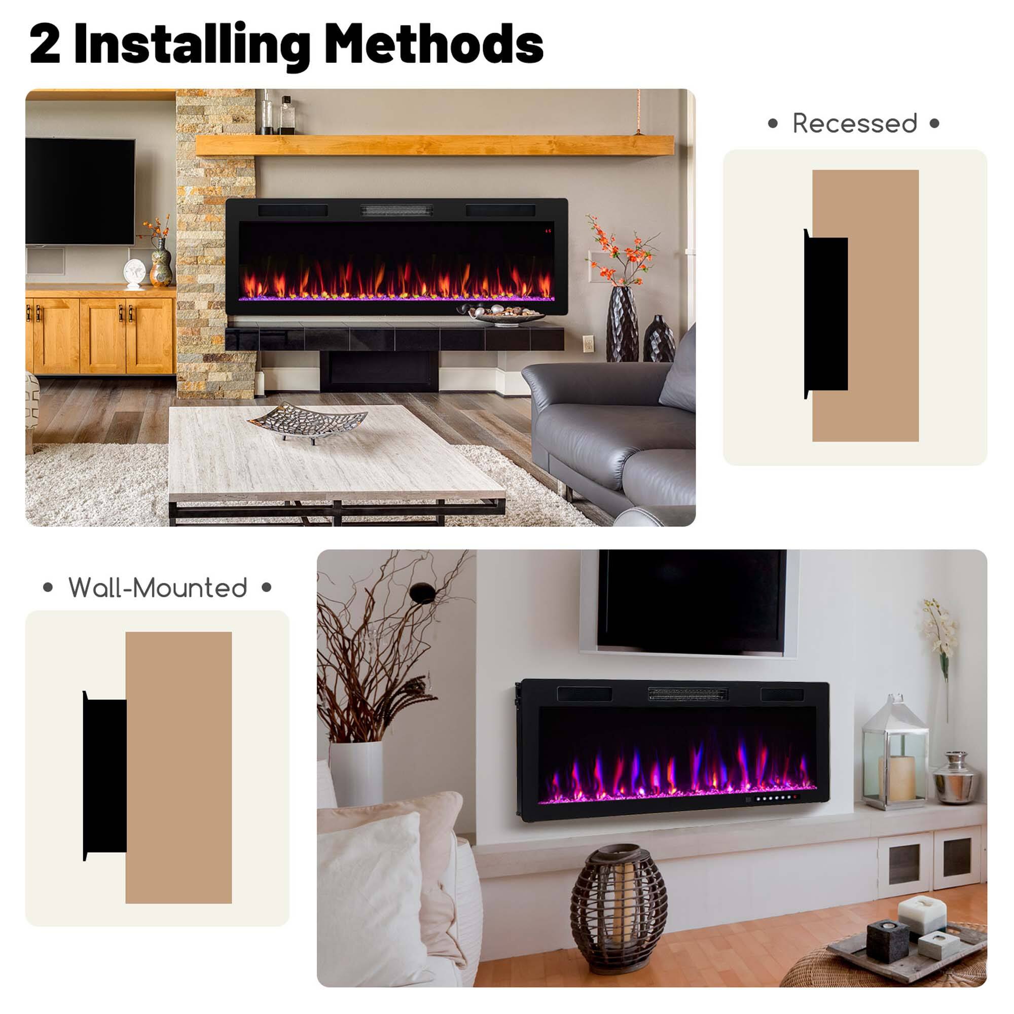 2 Installing Methods

- Recessed
- Wall-Mounted