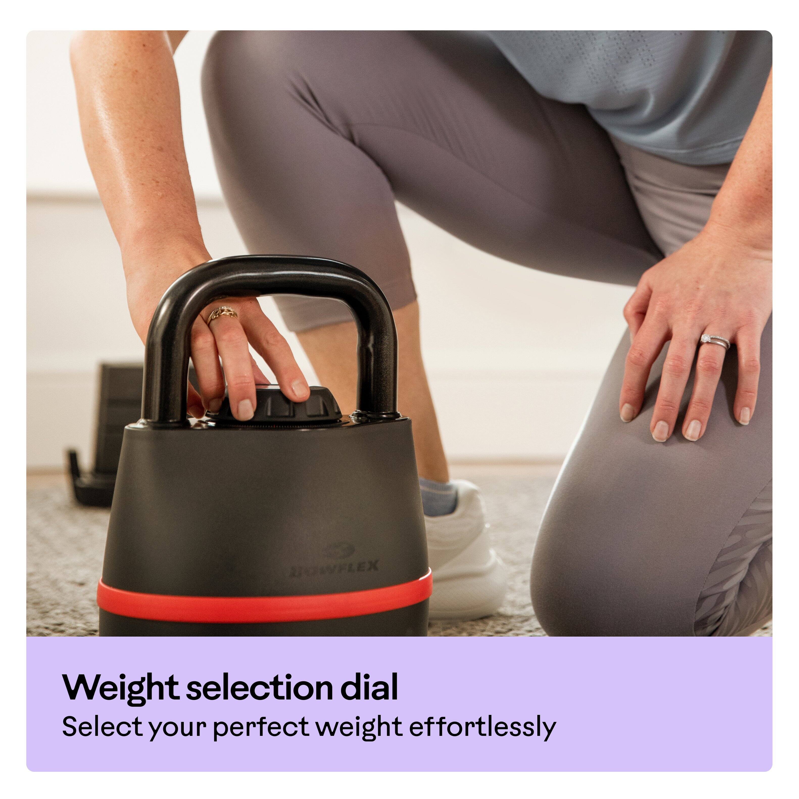 BOWFLEX  
Weight selection dial  
Select your perfect weight effortlessly