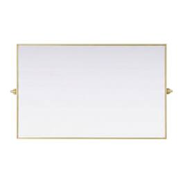 Elegant Kitchen and Bath - Amoura 48X30 Pivot Mirror In - Brass