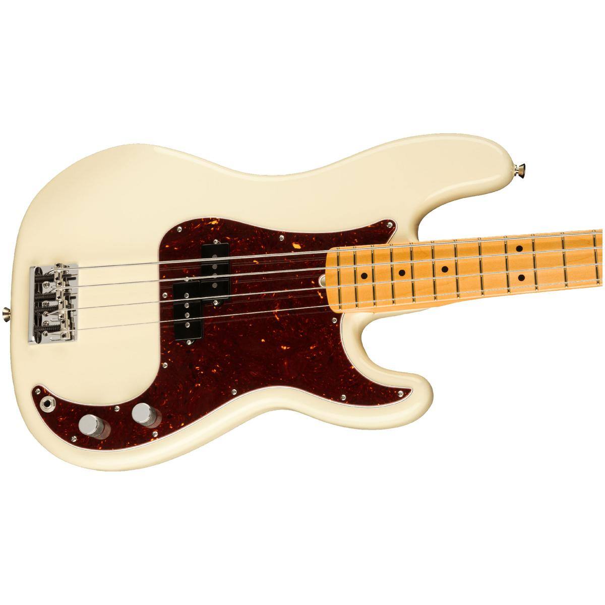 Alt View 3. Fender - Fender American Professional II Precision Bass Guitar, Maple Fingerboard, Olympic White.