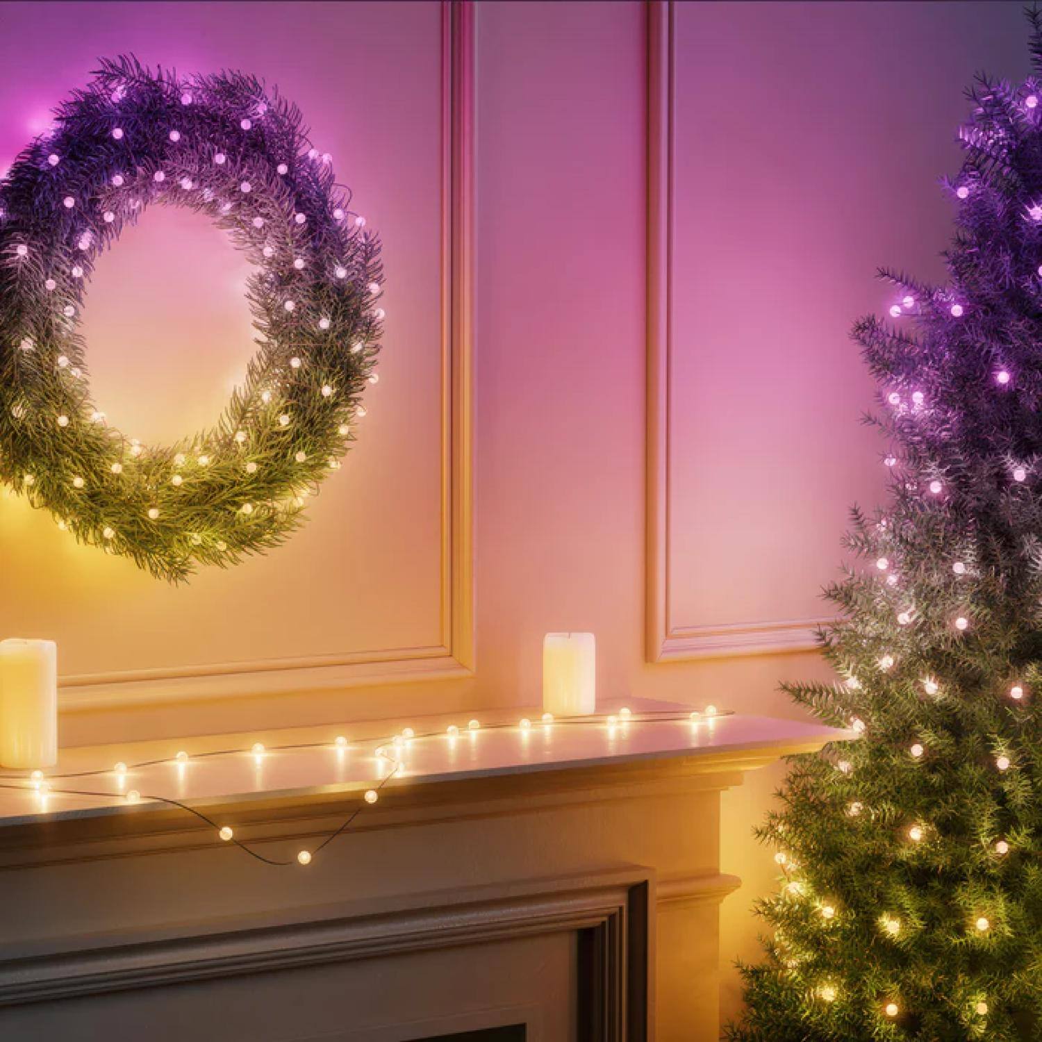 Left. Twinkly - Twinkly Twinkly Candies LED RGB 200 ct String Light String 9.8 ft..