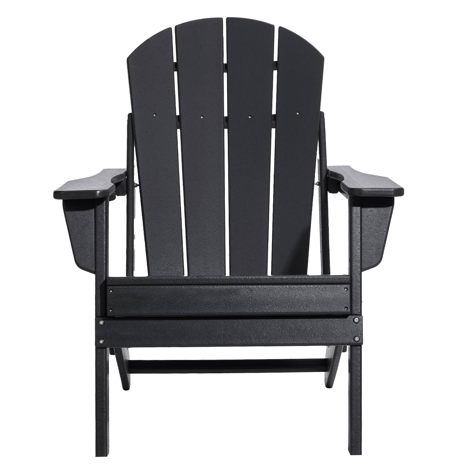 Alt View 5. VEVOR - Adirondack Chair Plastic, Set of 2 All-Weather Portable Folding Fire Pit Chair - Black.