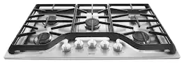 Maytag - 36 in. Wide 5 burners Built-In Gas Cooktop - Stainless Steel