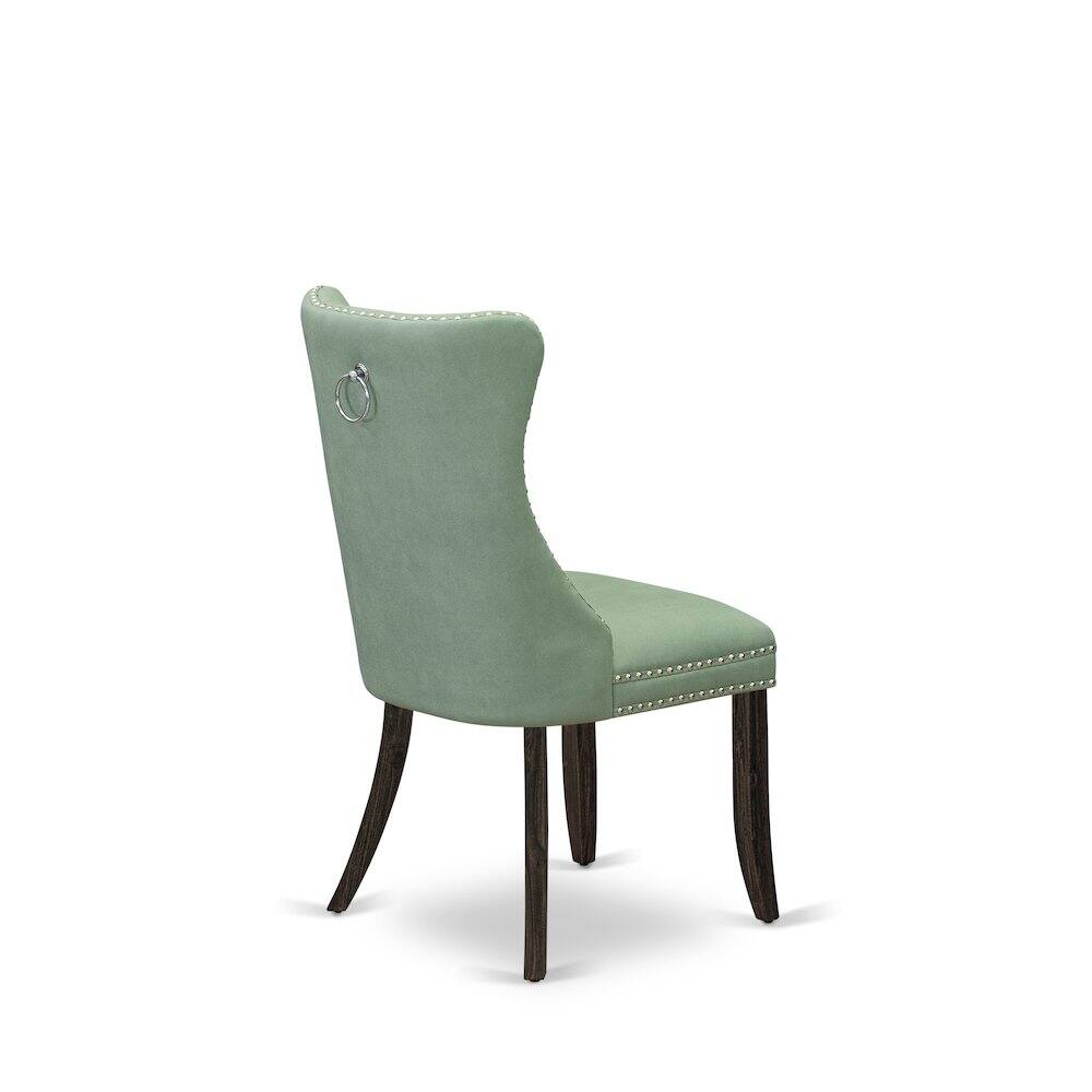 Left. East West Furniture - Parsons Dining Chairs - Brown.