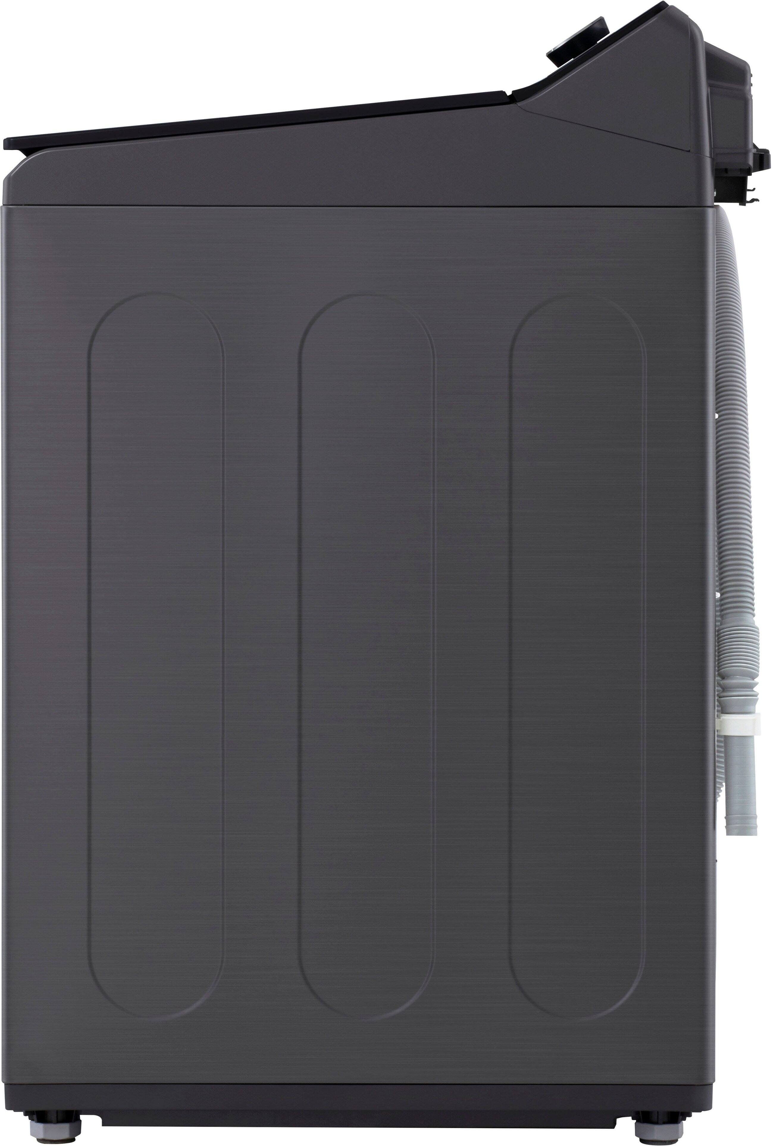 Alt View 27. LG - 5.0 Cu. Ft. High-Efficiency Smart Top Load Washer with Easy Unload - Platinum Black.