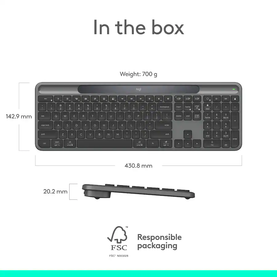 Logitech Model Number Rughtlight Logitech Signature Slim Solar+ K980 Wireless Bluetooth Solar and ...