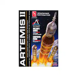 Skill 2 Model Kit NASA Artemis II Space Launch System and Orion Crew Spacecraft 1/200 Scale Model by AMT - Multicolor