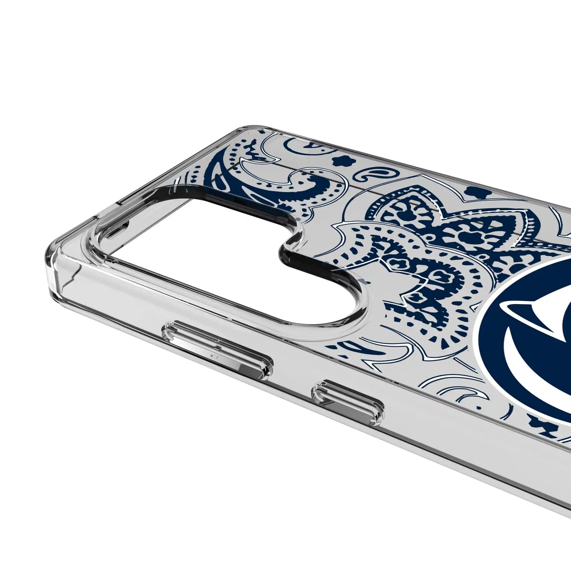 Alt View 2. Keyscaper - Penn State Nittany Lions Paisley Galaxy Clear Case - S23 - Multicolor.