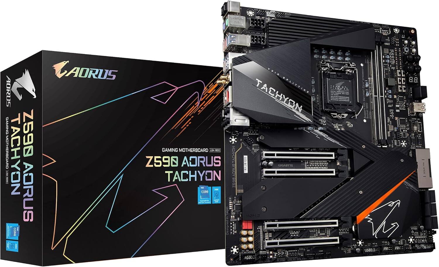 AORUS GAMING Z590 MOTHERBOARD TACHYON VD1  
100 AORUS i cone I AORUS D VOID SPLITTING TACHYON C5 e GAMING MOTHERBOARD LGA 1200 Z590 AORUS TACHYON M Z598 DN CoRe FISHT P Taipe EAM S.MOR In Designed COA REVIS.O 1200 saddns DOR4 USB3:2 I CL CC 8.8 CC NdanDs

---

**Corrected Text:**

AORUS GAMING Z590 MOTHERBOARD TACHYON  
GAMING MOTHERBOARD LGA 1200  
Z590 AORUS TACHYON  
GIGABYTE
