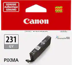GENUINE Authentique GENUINO calon Lalu Cenon C Canon Canor Canon PIXMA 231 231 GY PIXMA 231 Canon GY CUI-281 Gray i Fark Canon ChromaLife 100
