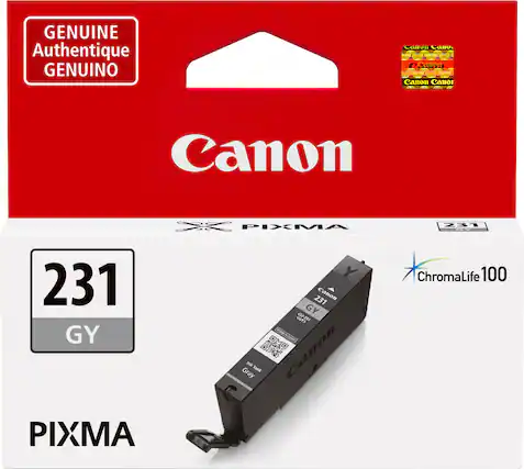 GENUINE Authentique GENUINO calon Lalu Cenon C Canon Canor Canon PIXMA 231 231 GY PIXMA 231 Canon GY CUI-281 Gray i Fark Canon ChromaLife 100