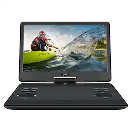 Supersonic - 14 Inch Portable Swivel DVD Player in Black with TV Tuner