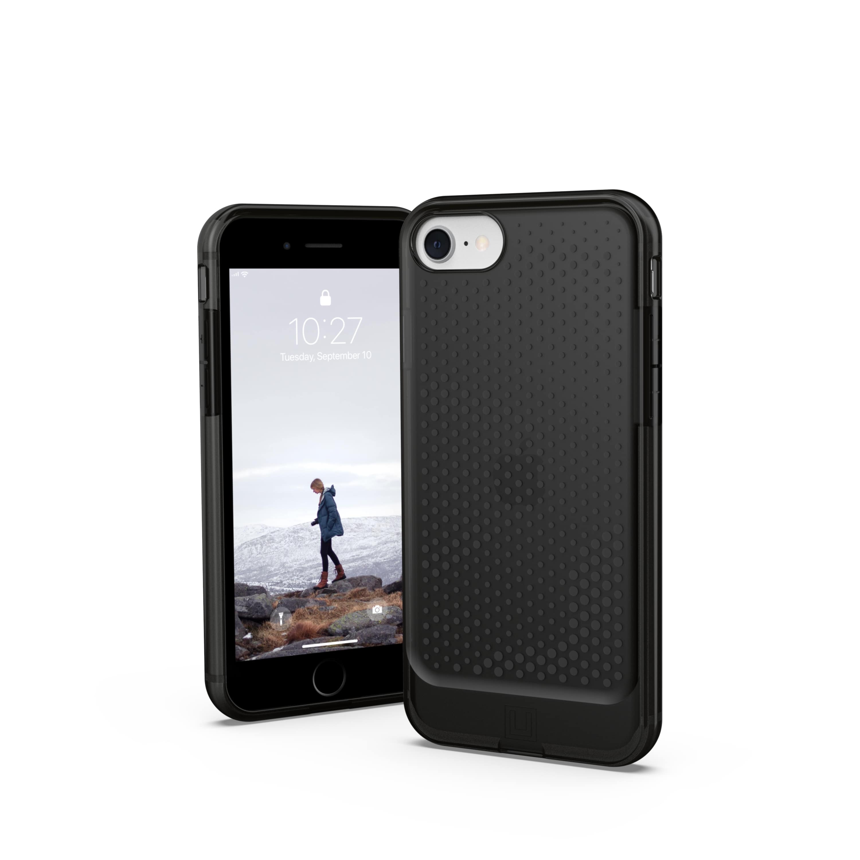 Front. UAG - [U] Alton case for iPhone 7, 8, and SE (3rd generation) - Black.