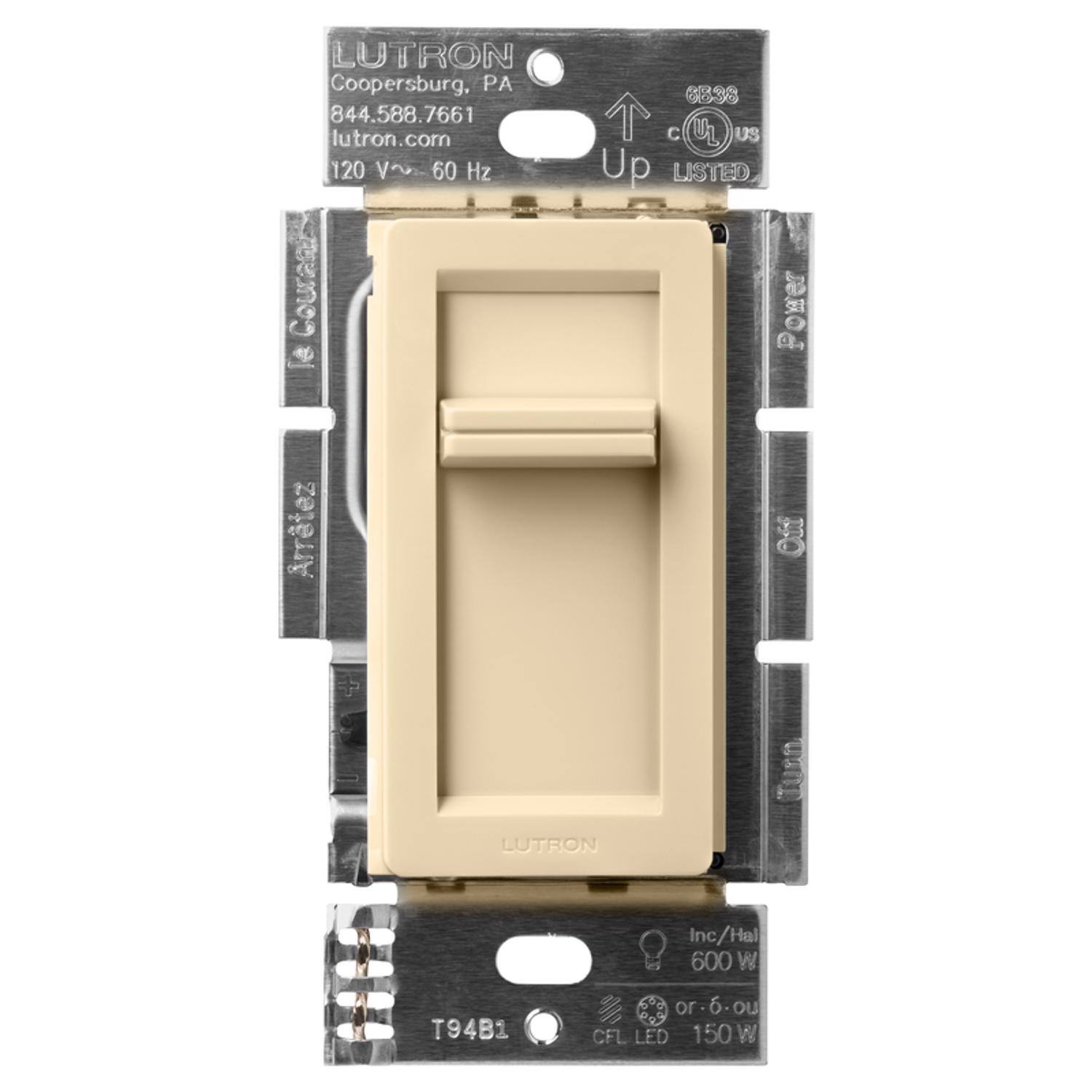 LUTRON  
Coopersburg, PA  
844.588.7661  
lutron.com  
120 V~ 60 Hz  
Courante 6838 C  
UL US LISTED  
D a Arrêter D Off  
LUTRON Inc/Hal  
600 W  
T94B1  
Inc./Hal or-6-ou  
CFL LED 150 W