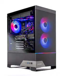 Skytech Gaming - Skytech NEBULA2 - AMD Ryzen 7 9700X, 9060XT 16GB, 32GB 6000 MHz DDR5 RAM, 650W GOLD PSU - Black