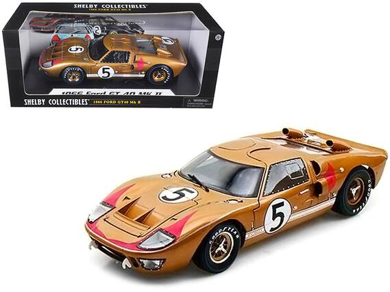 SHELBY COLLECTIBLES
1966 FORD GT40 Mk II
WARNING: CHOKING HAZARD - Small parts. Not for children under 3 years.